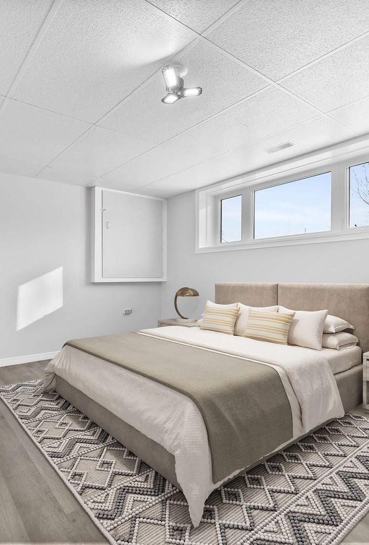 Newly painted bedroom